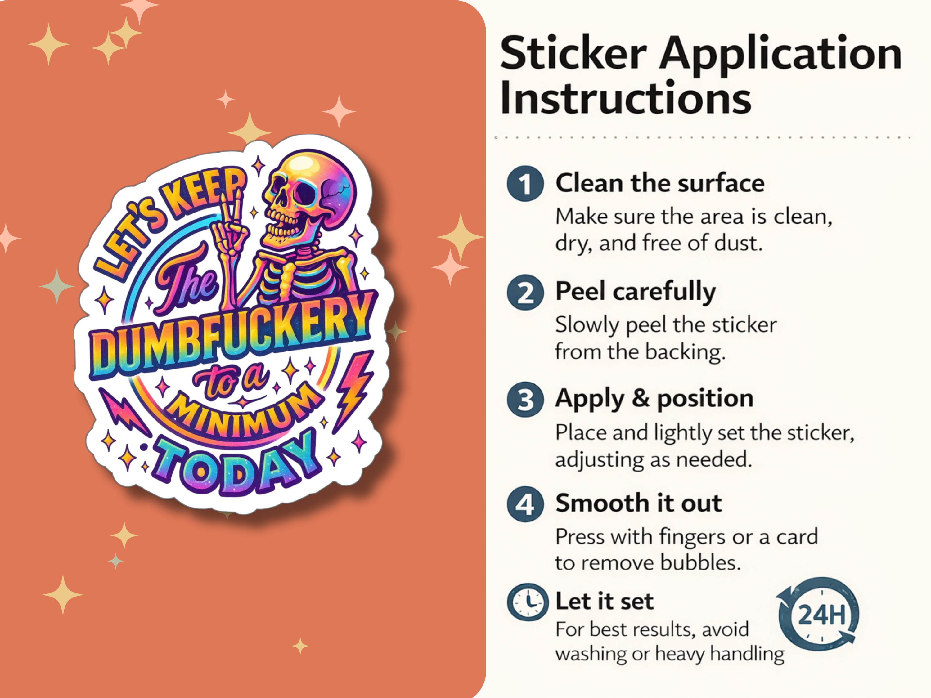 Let’s Keep The Dumbf**kery To A Minimum Today - Sticker