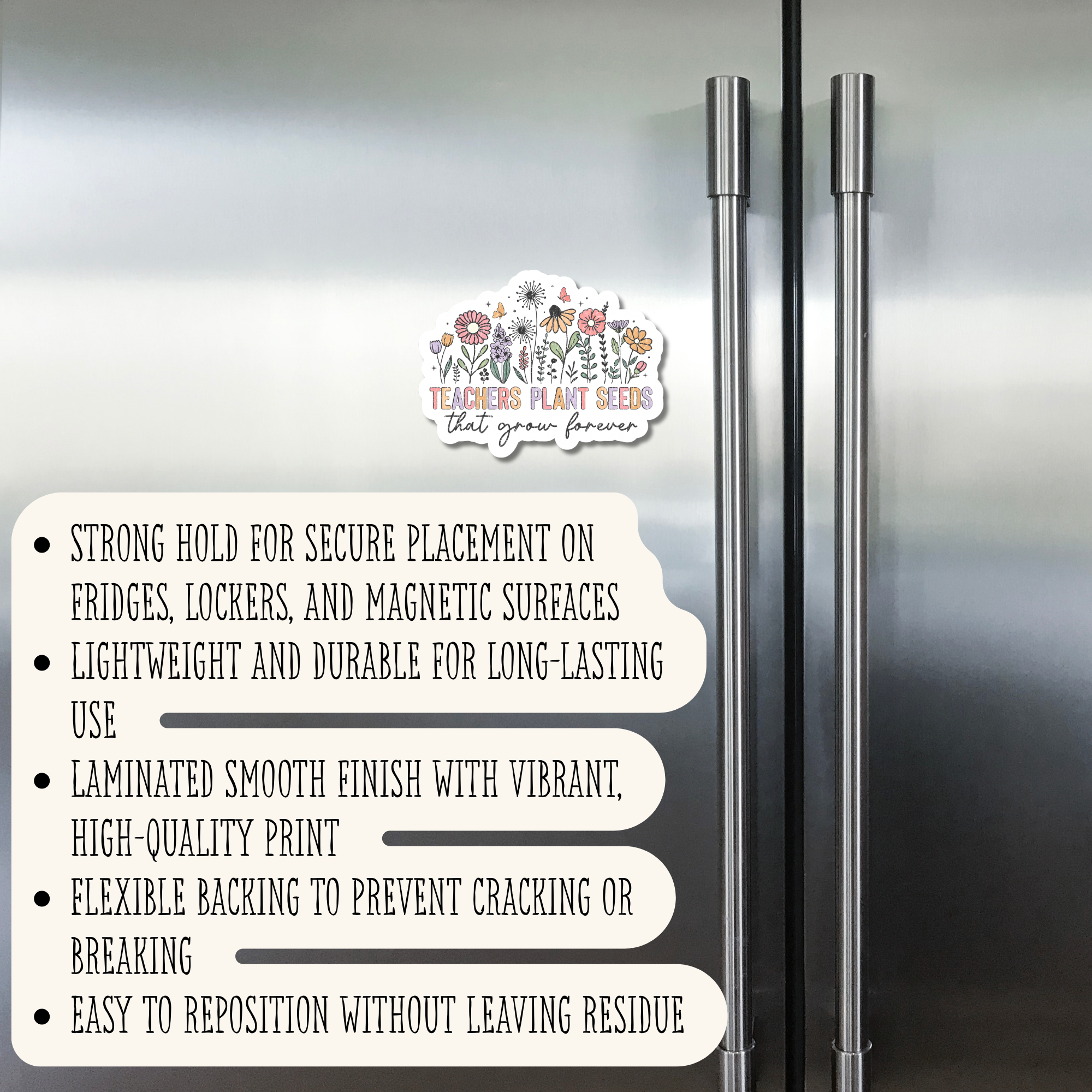 Vintage Teachers Plant Seeds That Grow Forever - Magnet