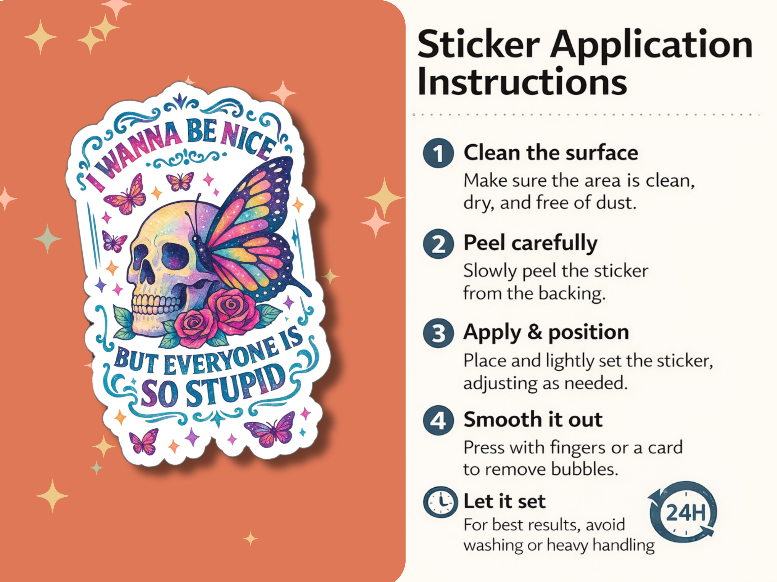 I Wanna Be Nice But Everyone Is So Stupid - Sticker